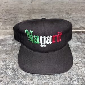 Vintage Nayarit Mexico Destination Old English Snapback Hat